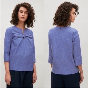 COS Patterned Knot Blouse